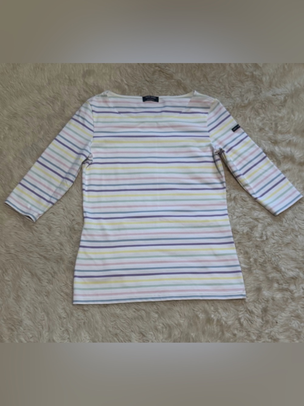 Saint James GARDE-COTE Multicolor Striped Anti-UV Top - Size 8